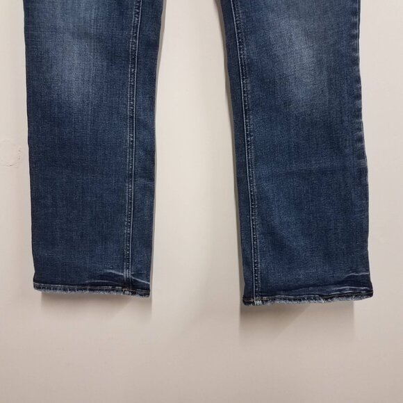 Silver Jeans Co Blue Womens W30 L31 Elyse Slim Boot Cut Indigo L03601EGX357 - Picture 2 of 7